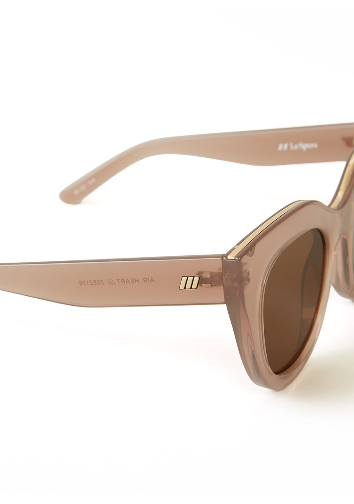 Air Heart Oversized Frame Sunglasses