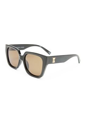 Le Specs Women's Illusion Sunglasses, Black