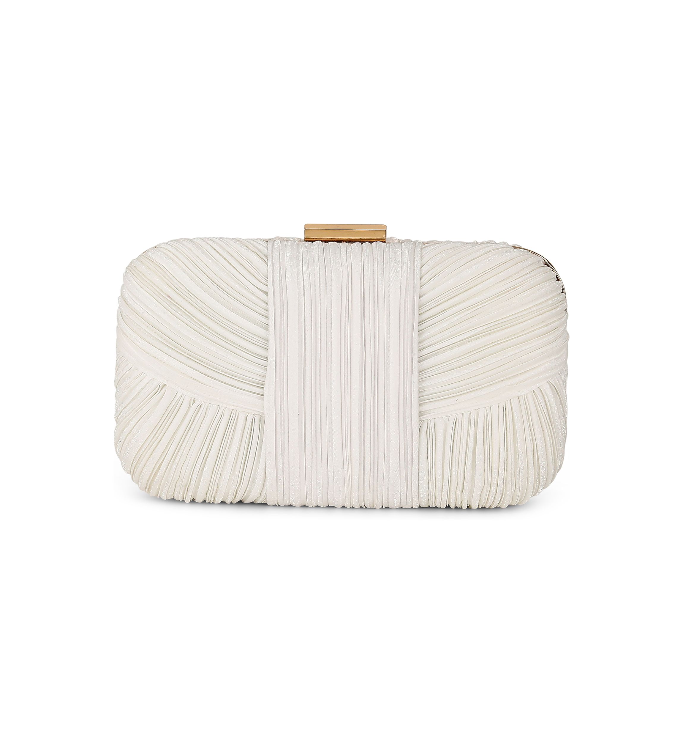 Mini Pleated Draped Minaudiere 