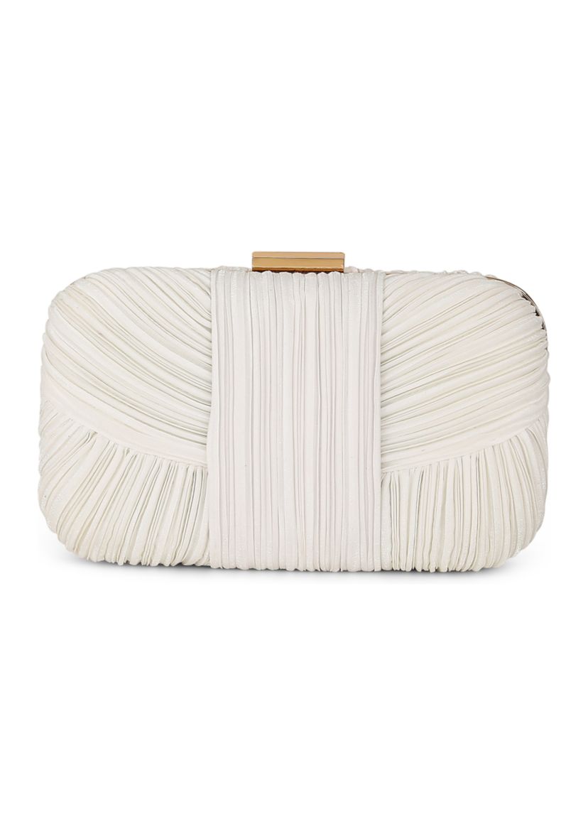 Mini Pleated Draped Minaudiere 