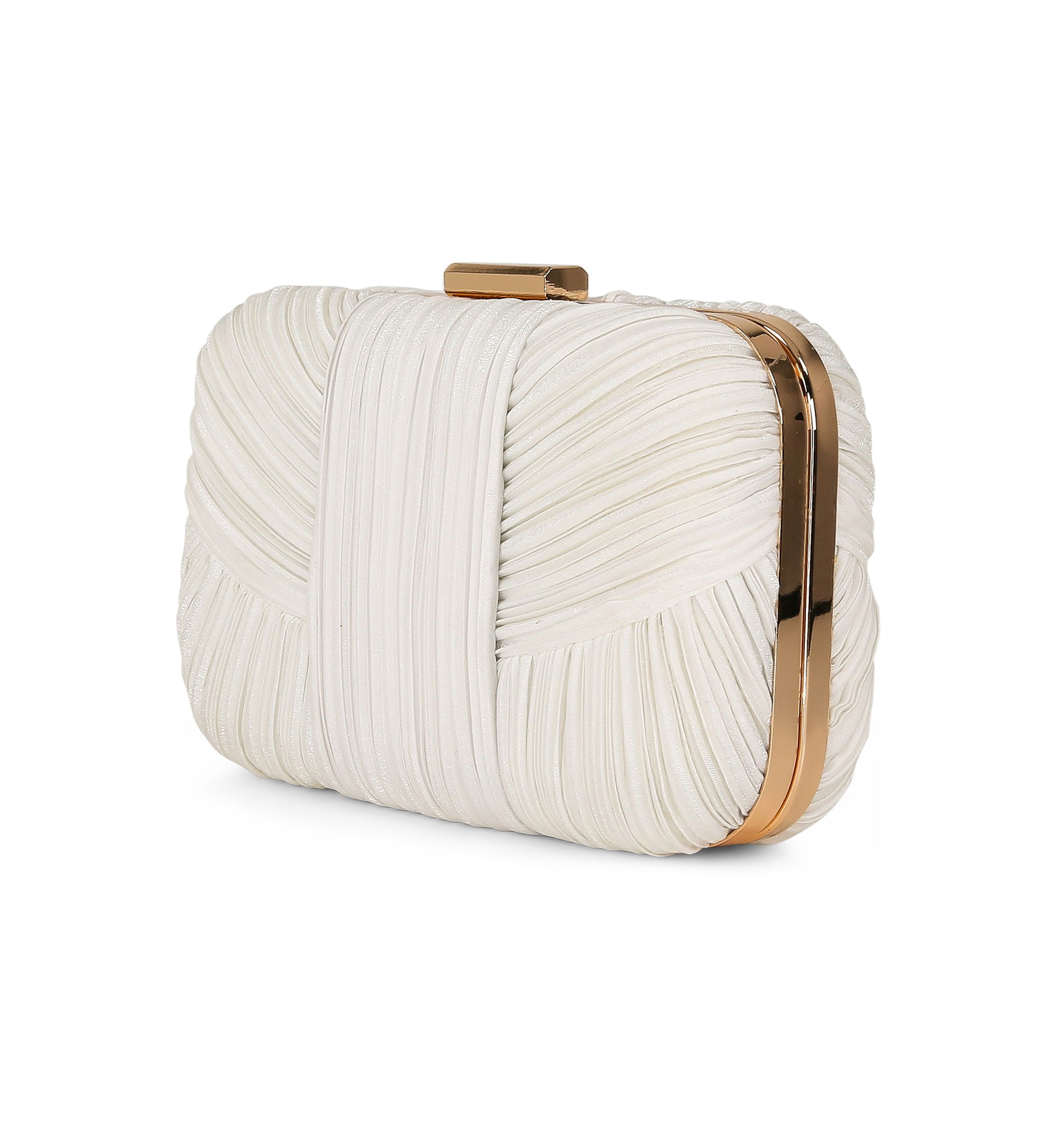 Mini Pleated Draped Minaudiere 