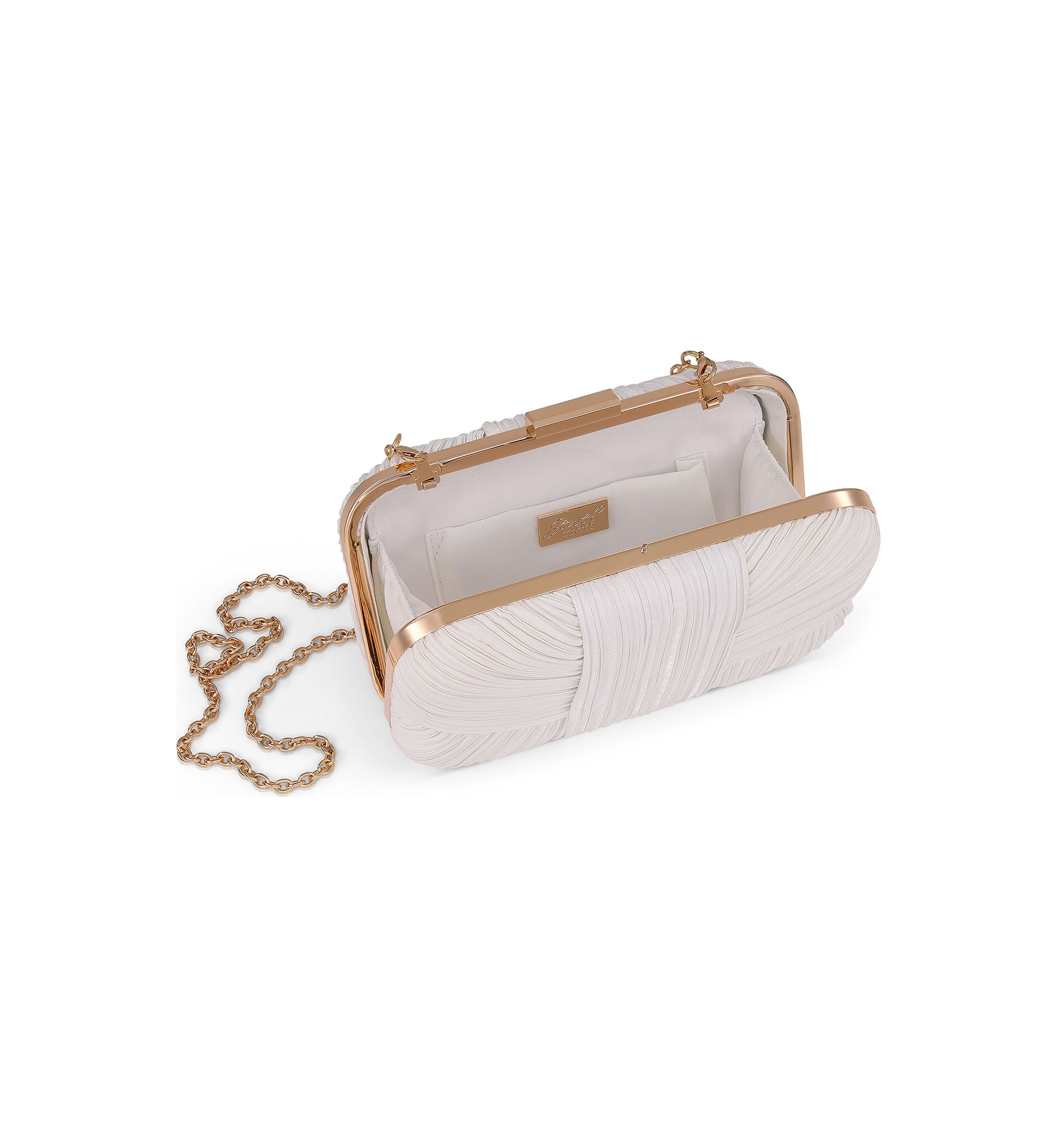 Mini Pleated Draped Minaudiere 