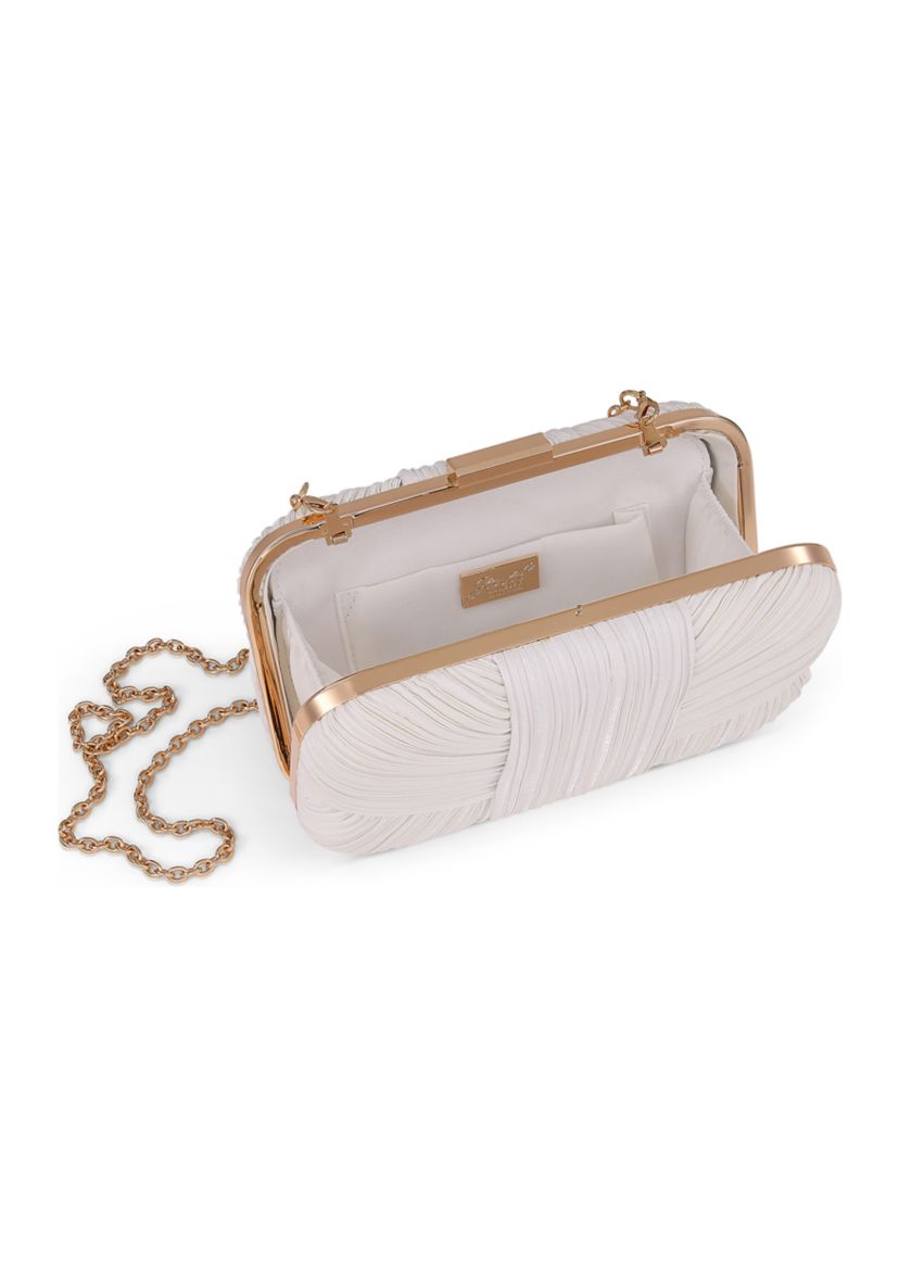 Mini Pleated Draped Minaudiere 