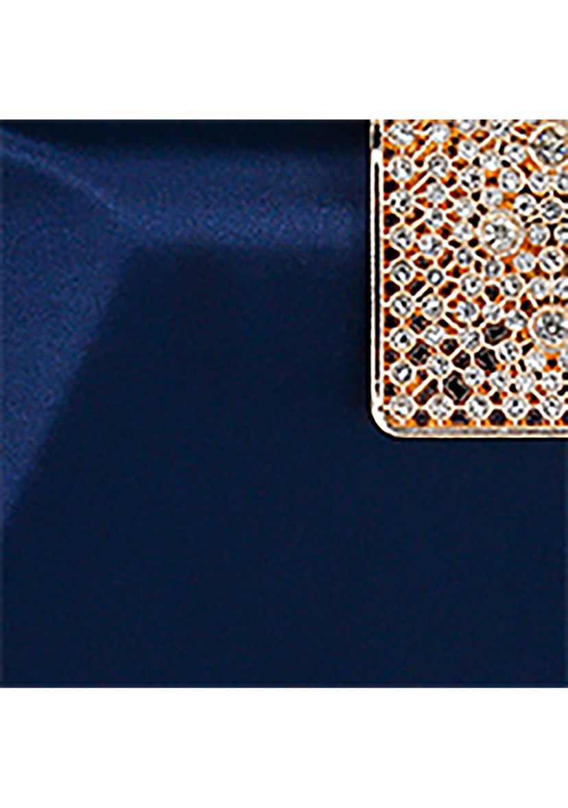 Beveled Minaudiere with Crystal Clasp