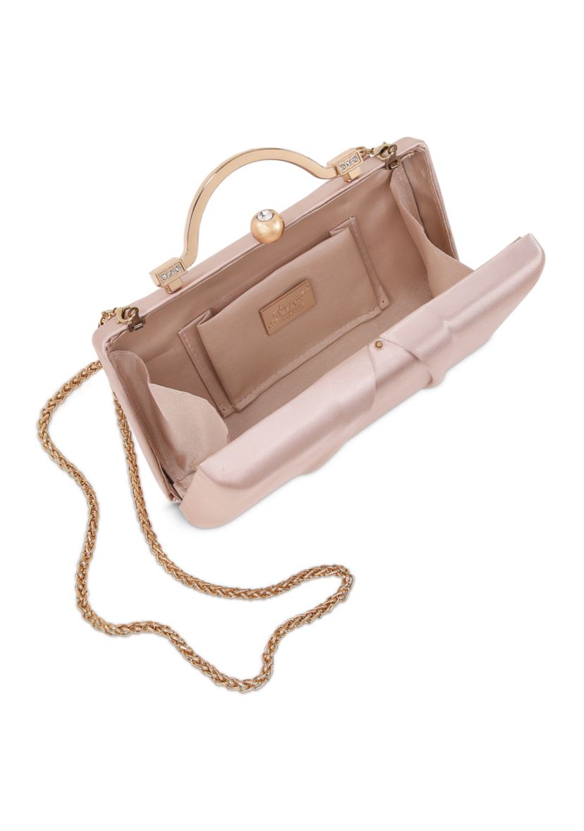 Center Pleat Clutch with Back Pocket 