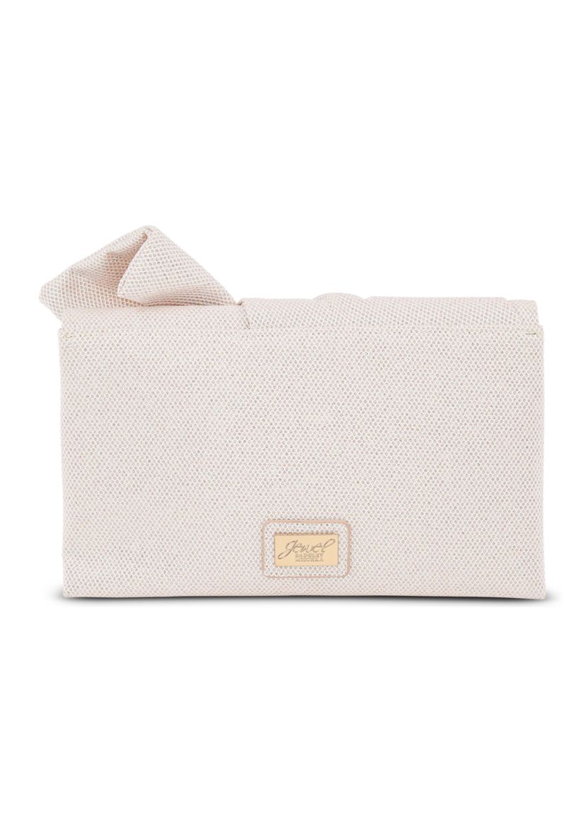 Sparkle Jacquard Bow Envelope Clutch 