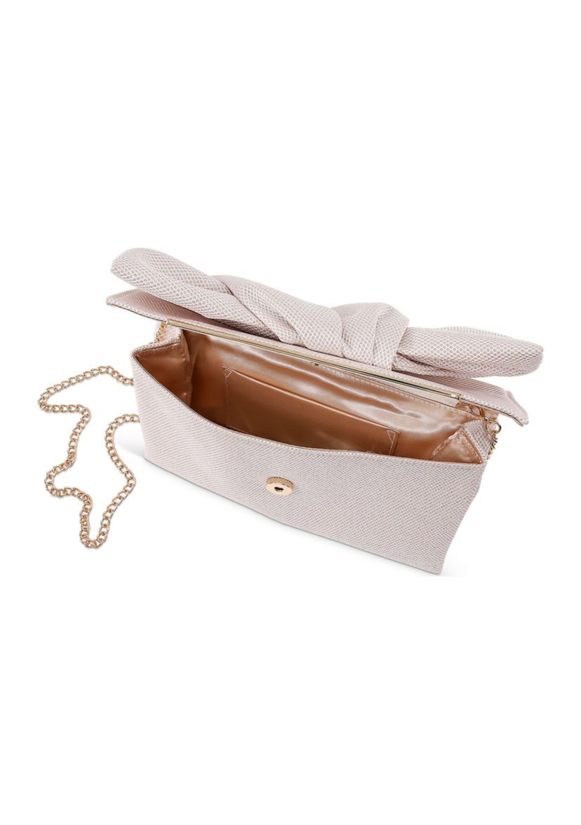 Sparkle Jacquard Bow Envelope Clutch 