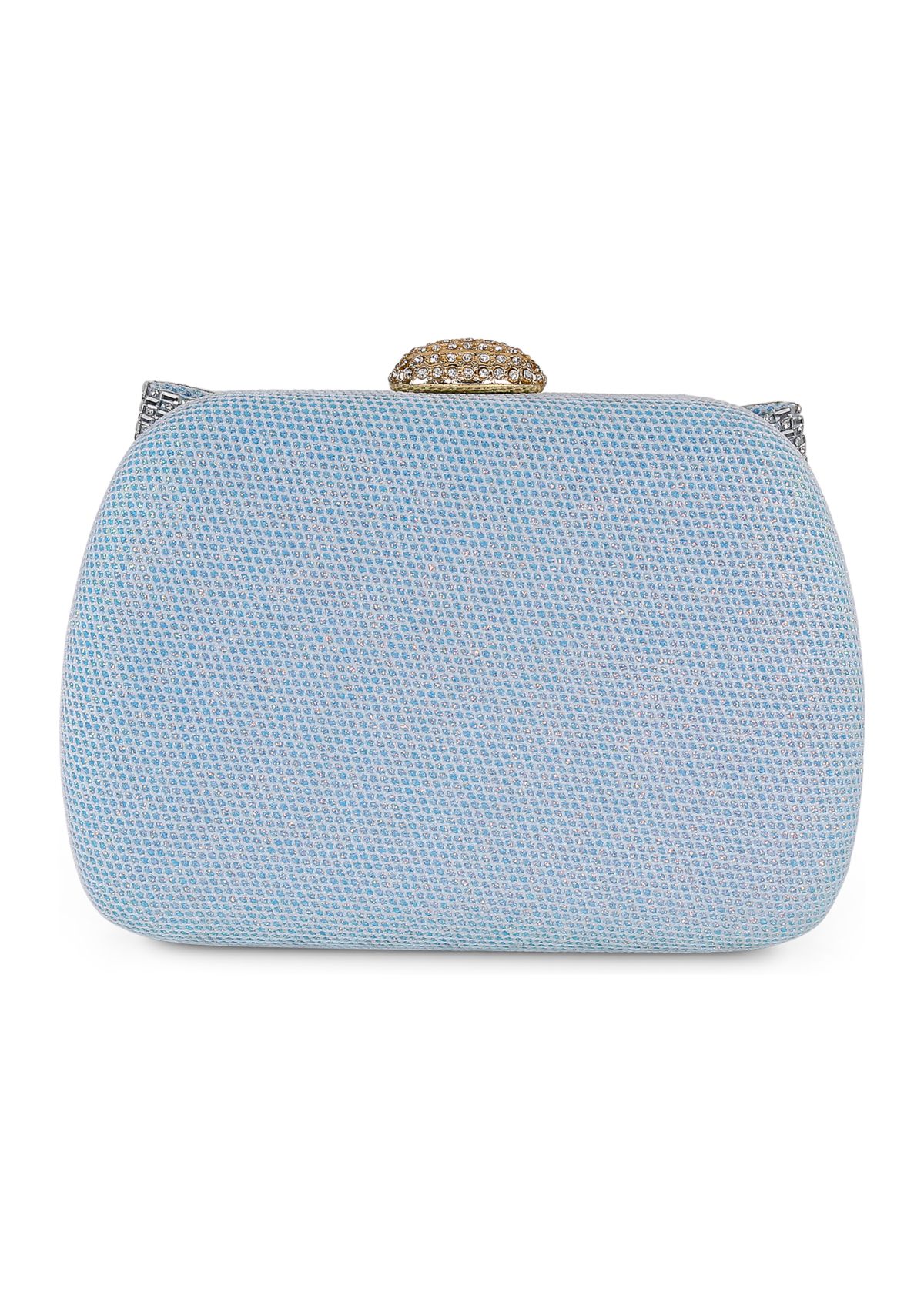 Sparkle Jacquard Large Crystal Bow Minaudiere 