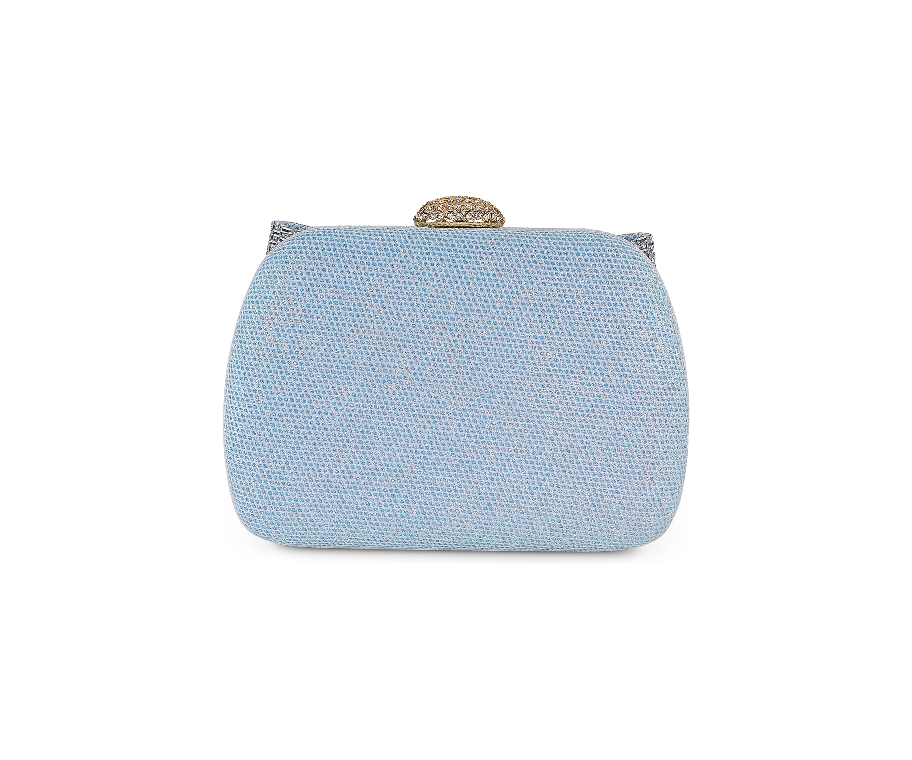 Sparkle Jacquard Large Crystal Bow Minaudiere 