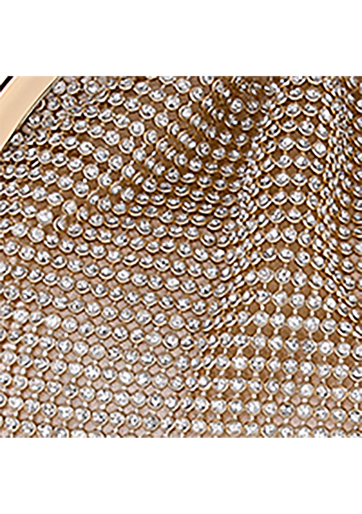 Crystal Mesh Pouch with Bow Top