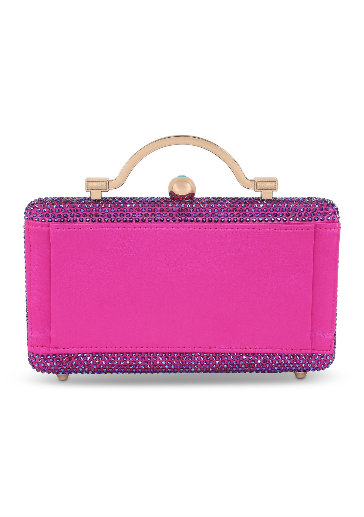 Embellished Top Handle Clutch