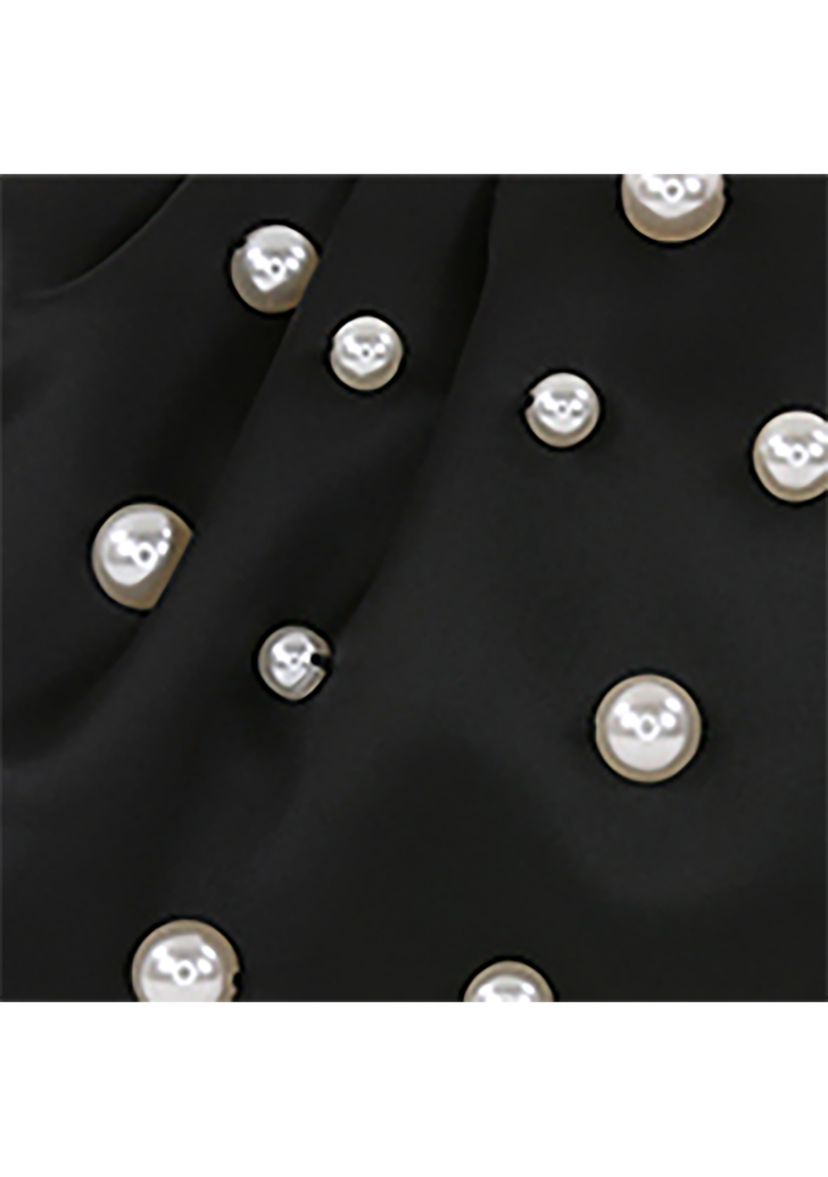 Pearl Embellished Frame Clutch