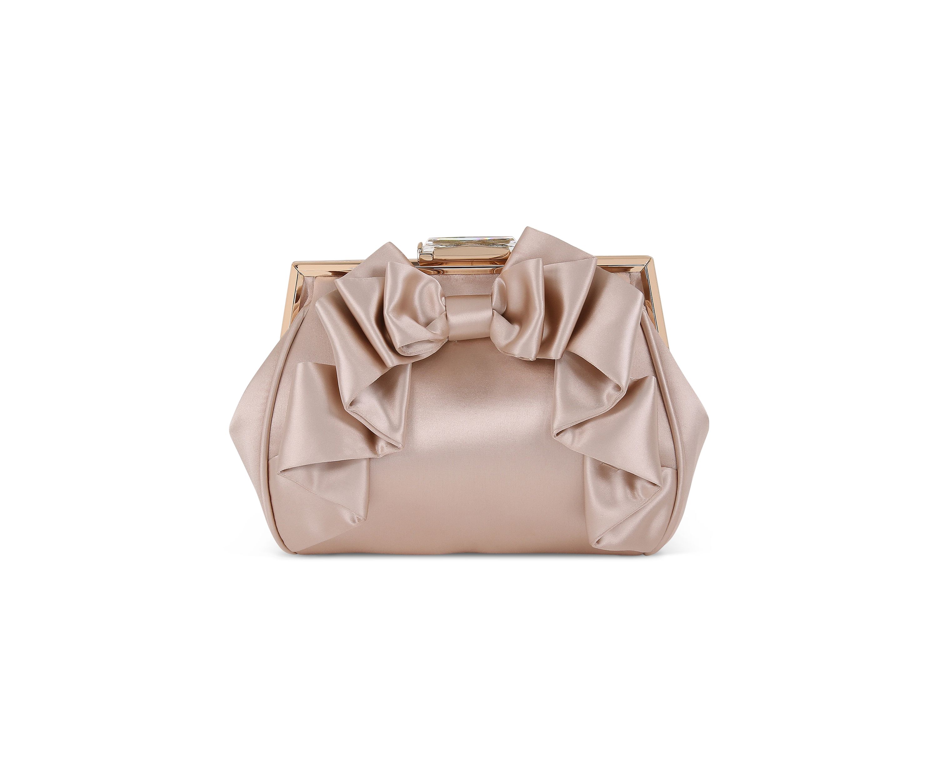 Satin Bow Clutch