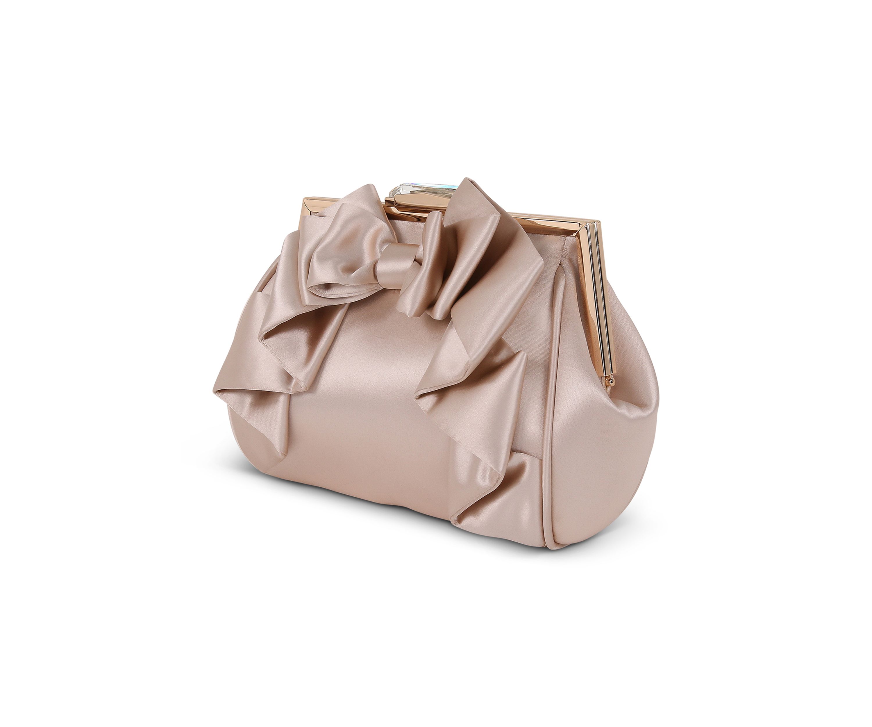 Satin Bow Clutch