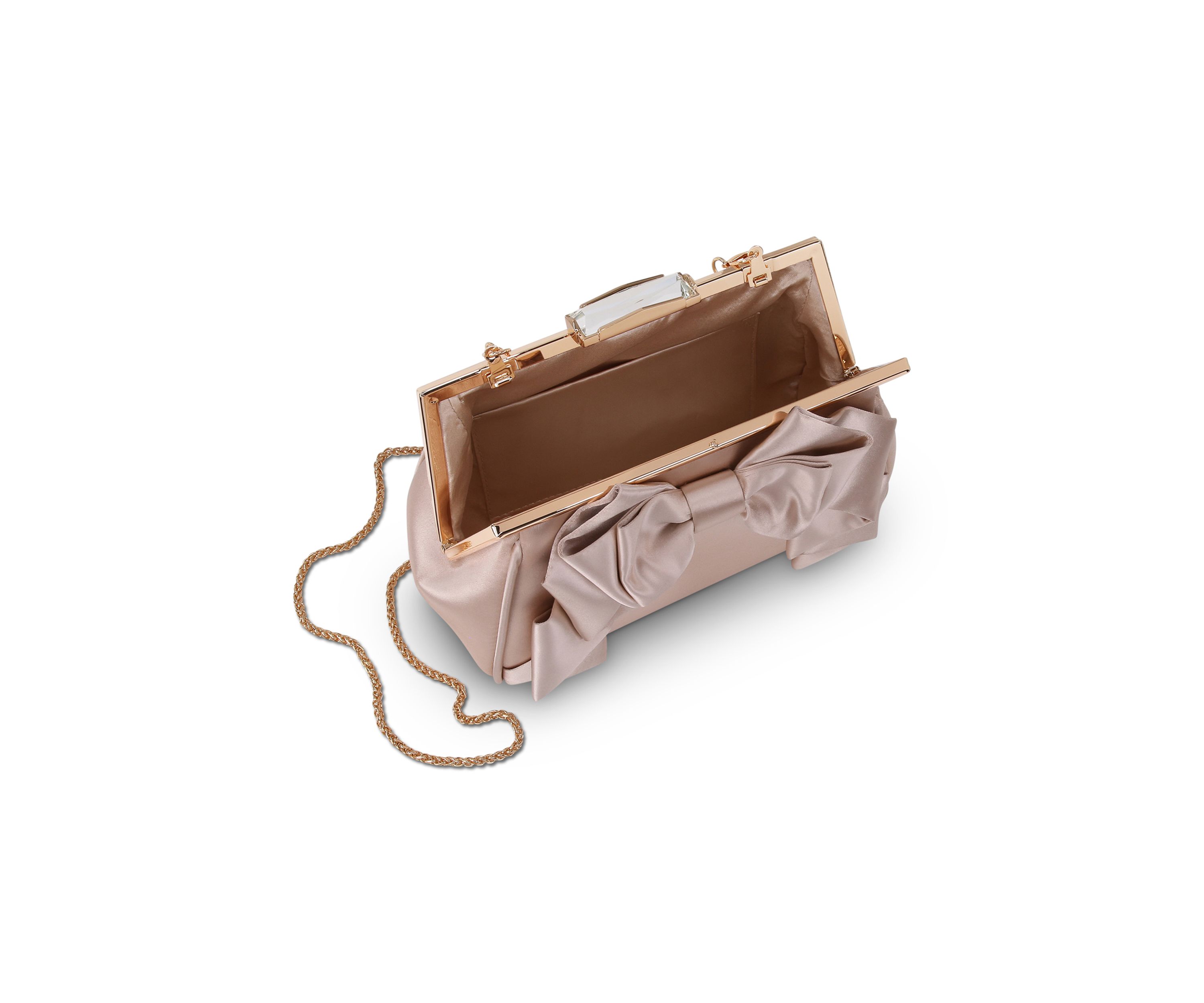 Satin Bow Clutch