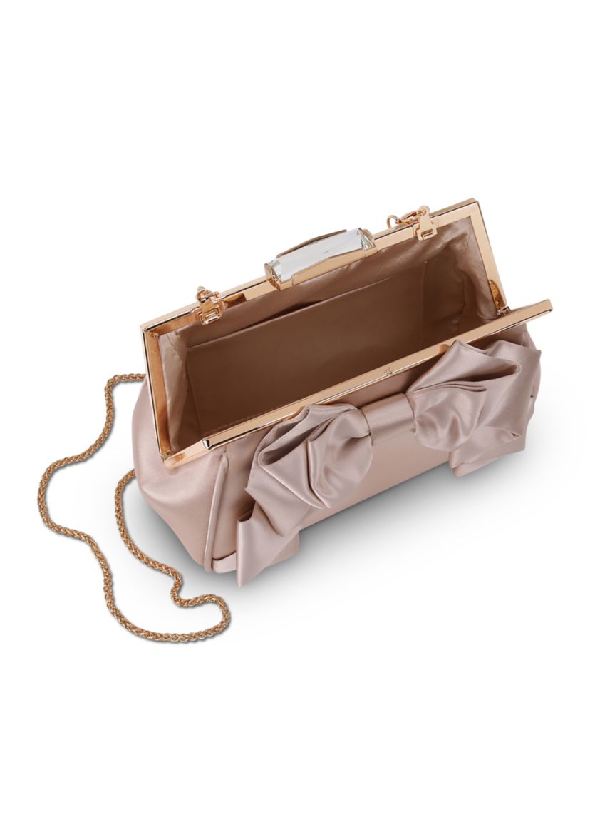 Satin Bow Clutch