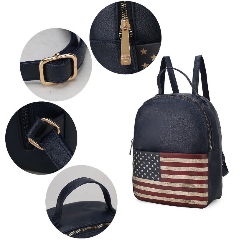 belk womens mini backpack Briella Vegan Leather Women’s Flag Backpack