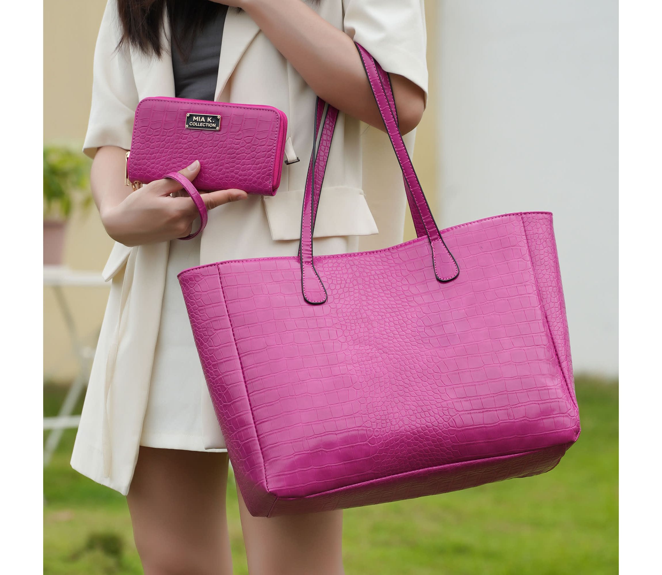 Sadie Oversize Tote & Wallet Set