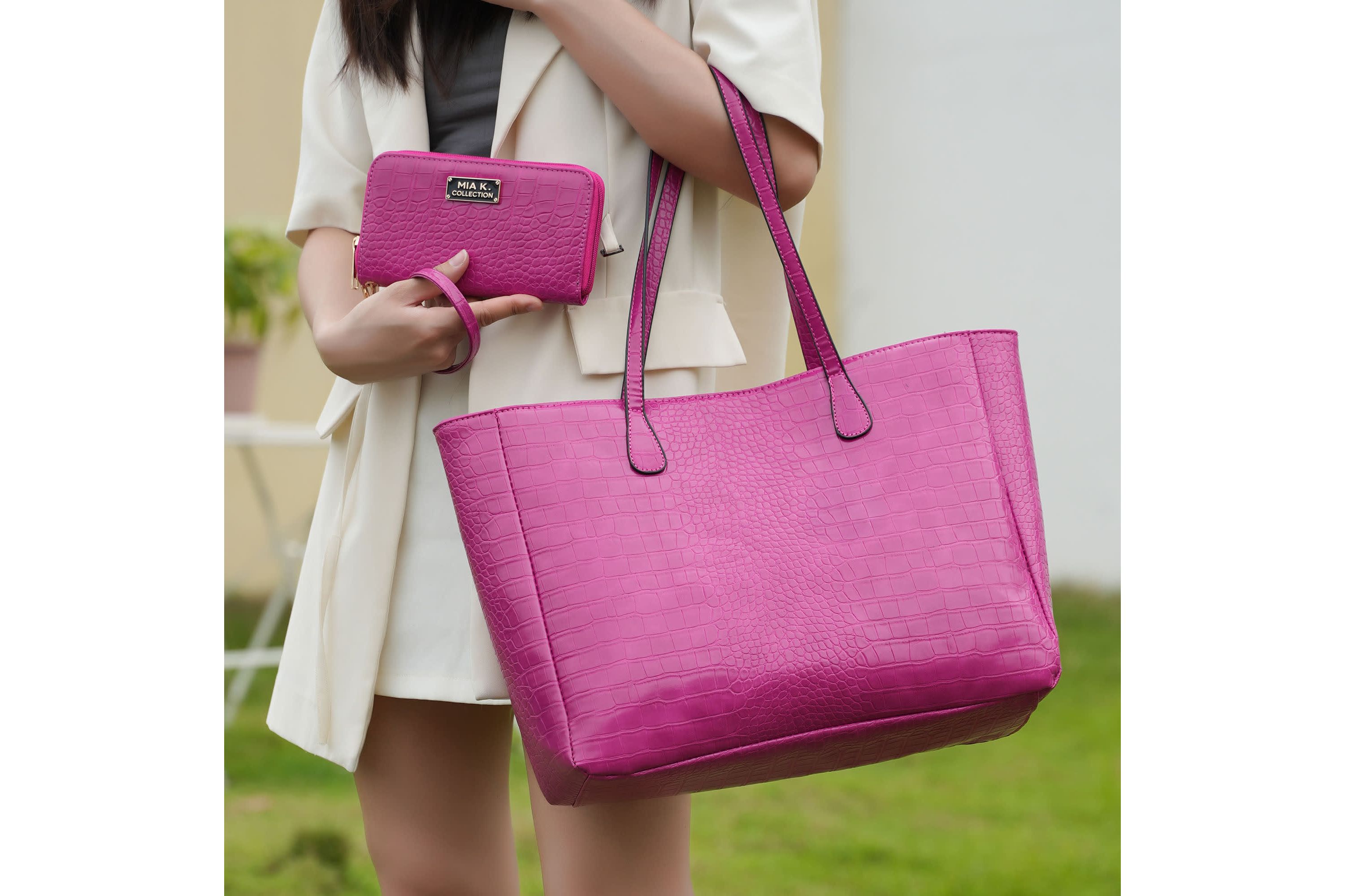 Sadie Oversize Tote & Wallet Set