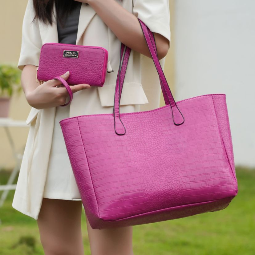 Sadie Oversize Tote & Wallet Set