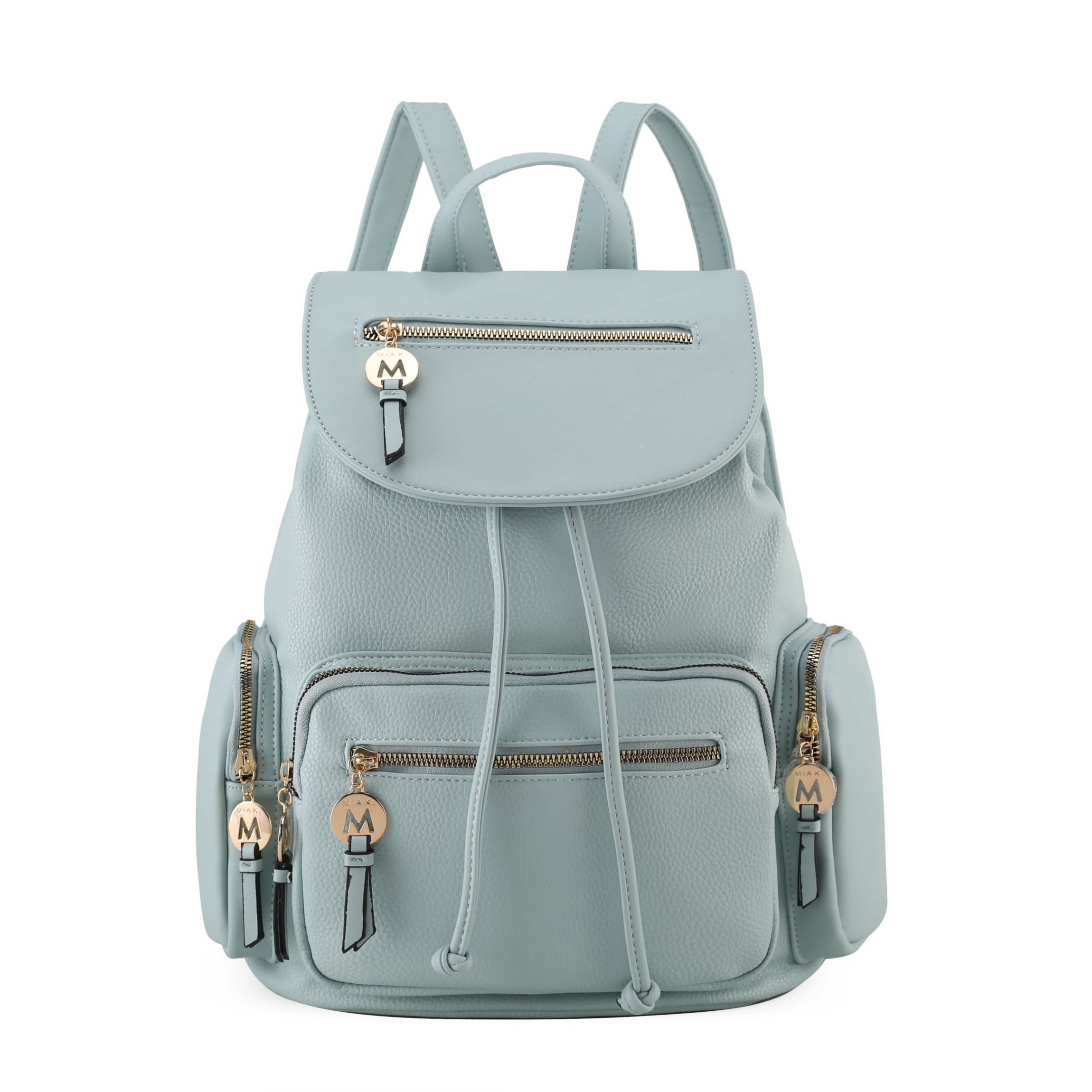 Stylish Beige Monogram Women\'s Green Colorblock Backpack Purse Womens Monogrammed Backpack Purse, Backpack Purse, Everyday  main image 4