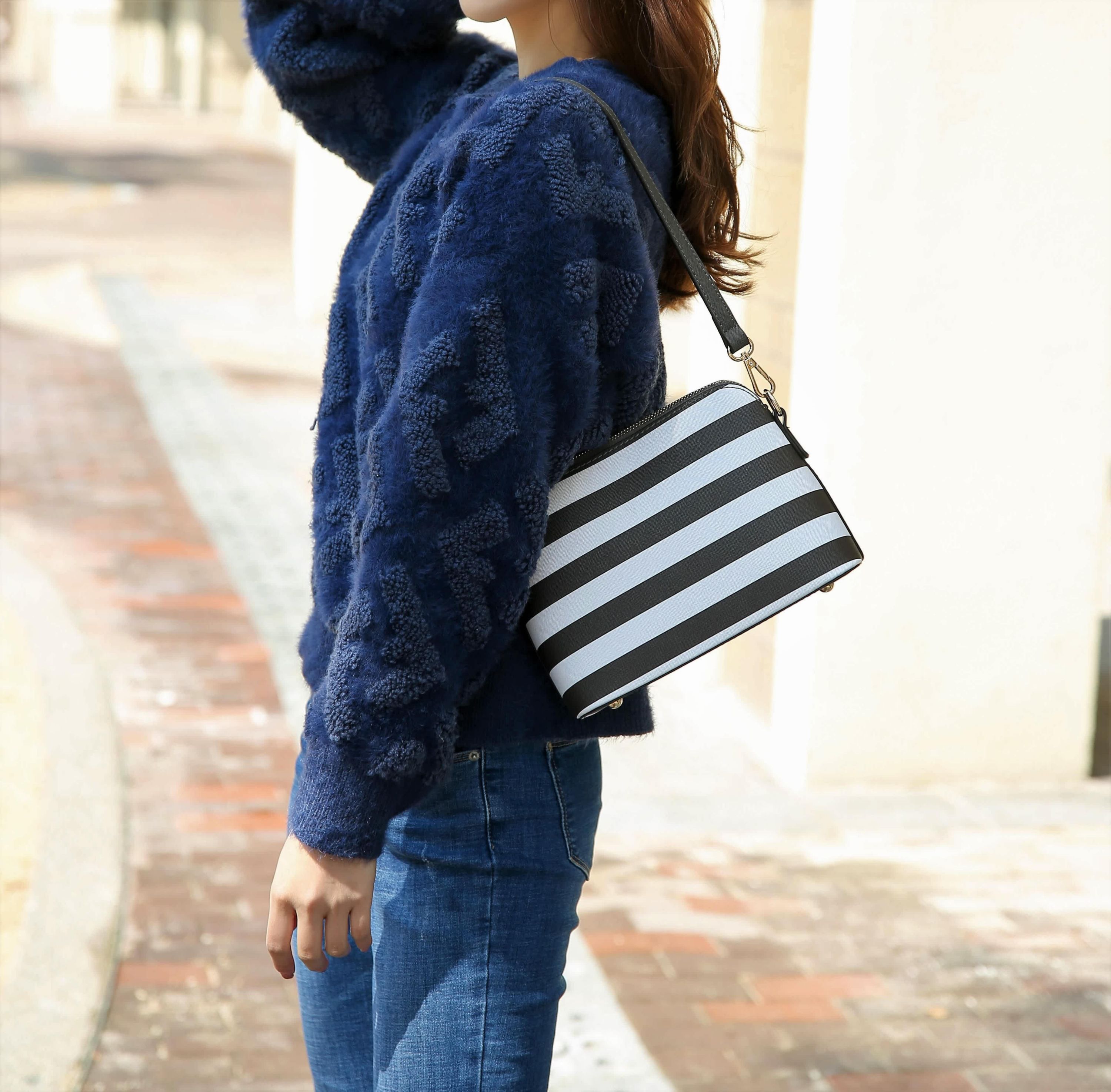 Kimmy Striped Crossbody bag