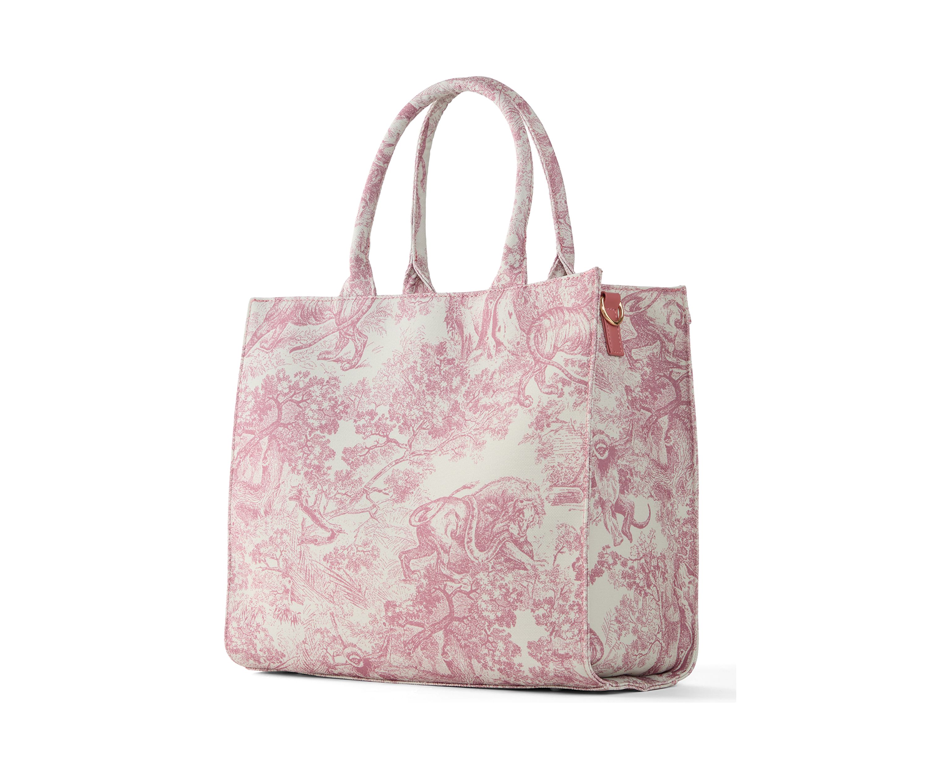 Toile Printed Canvas Tote