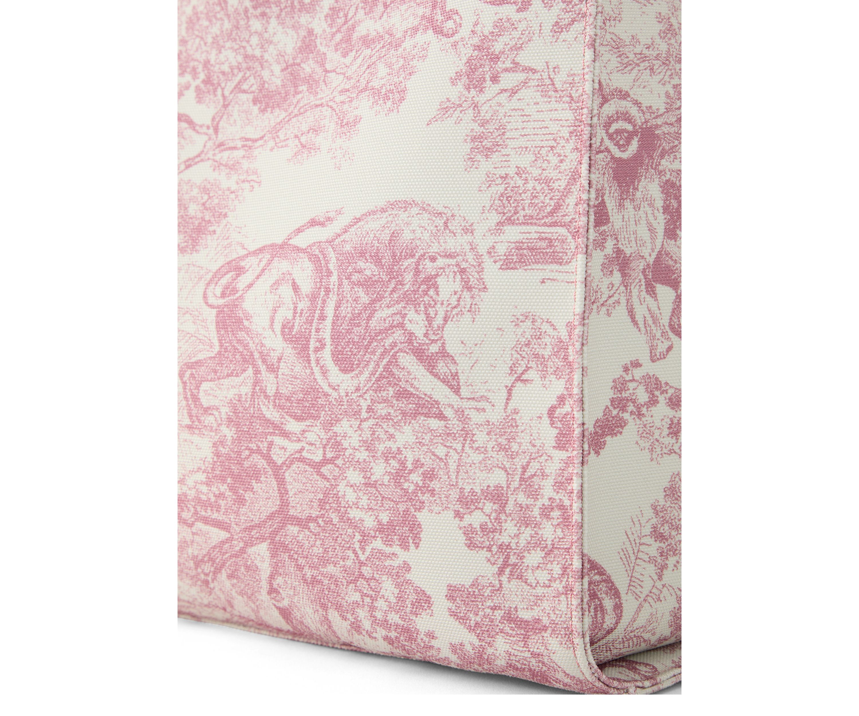 Toile Printed Canvas Tote
