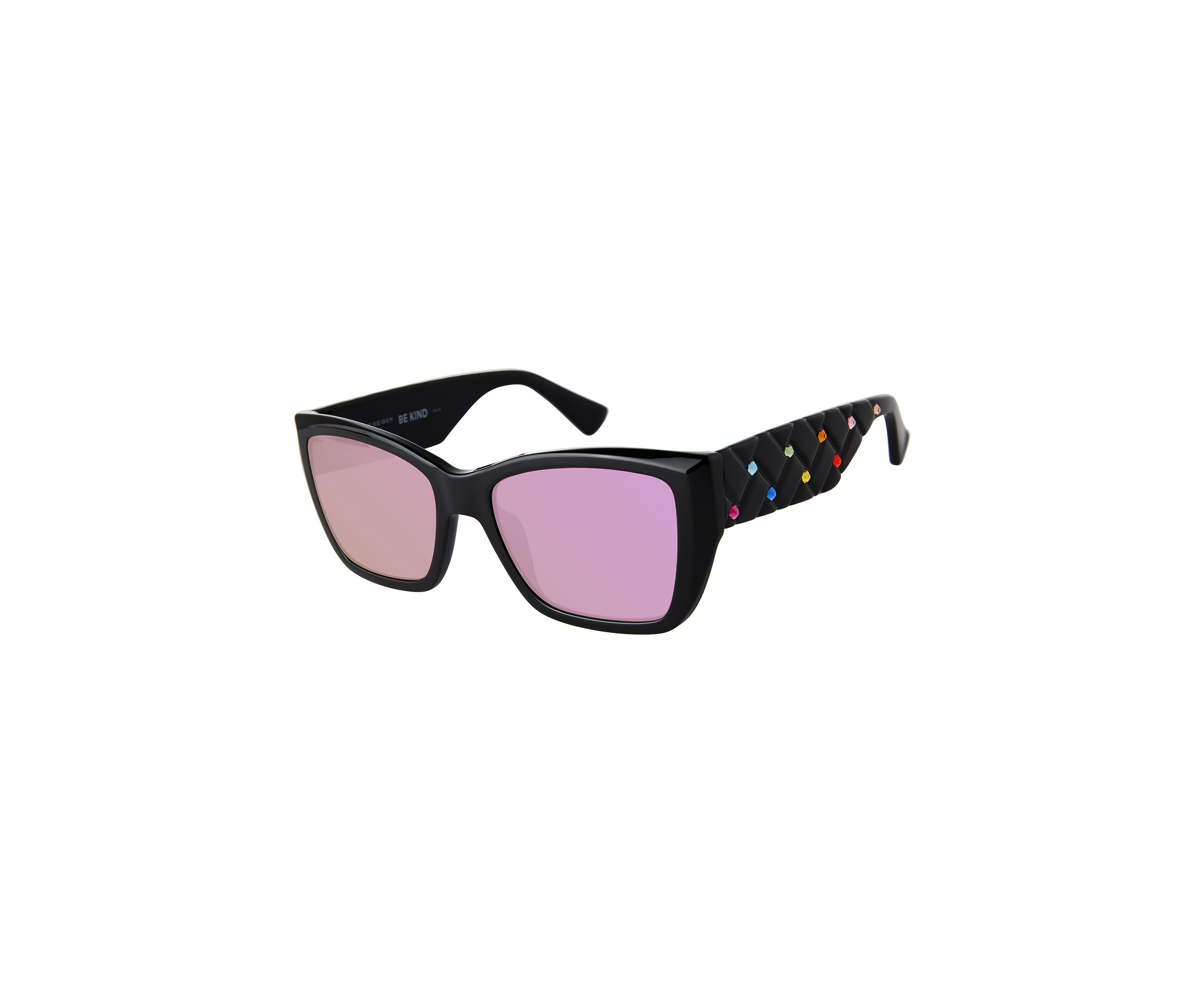 Kensington Rectangular Frame Crystal Sunglasses