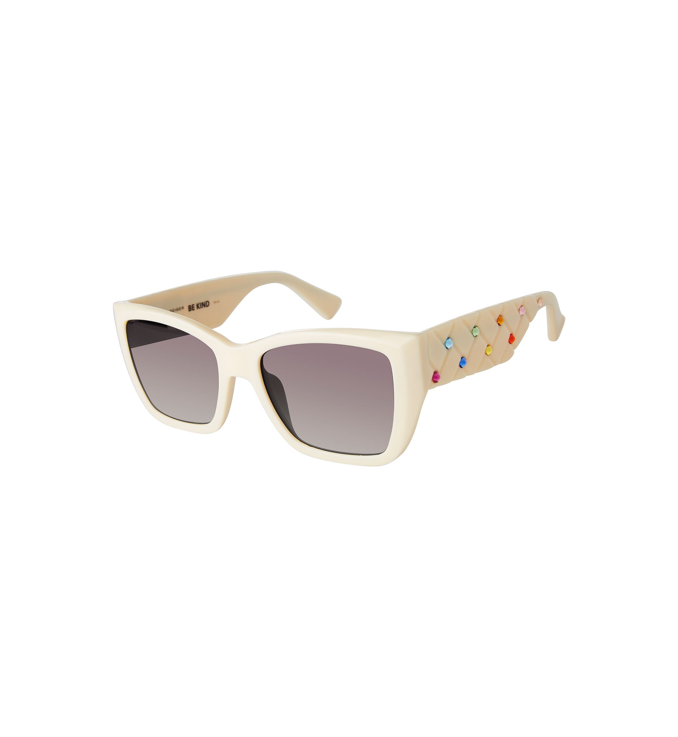 Kensington Rectangular Frame Crystal Sunglasses