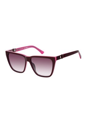 Kurt Geiger London Women's Large Square Sunglasses, Black
