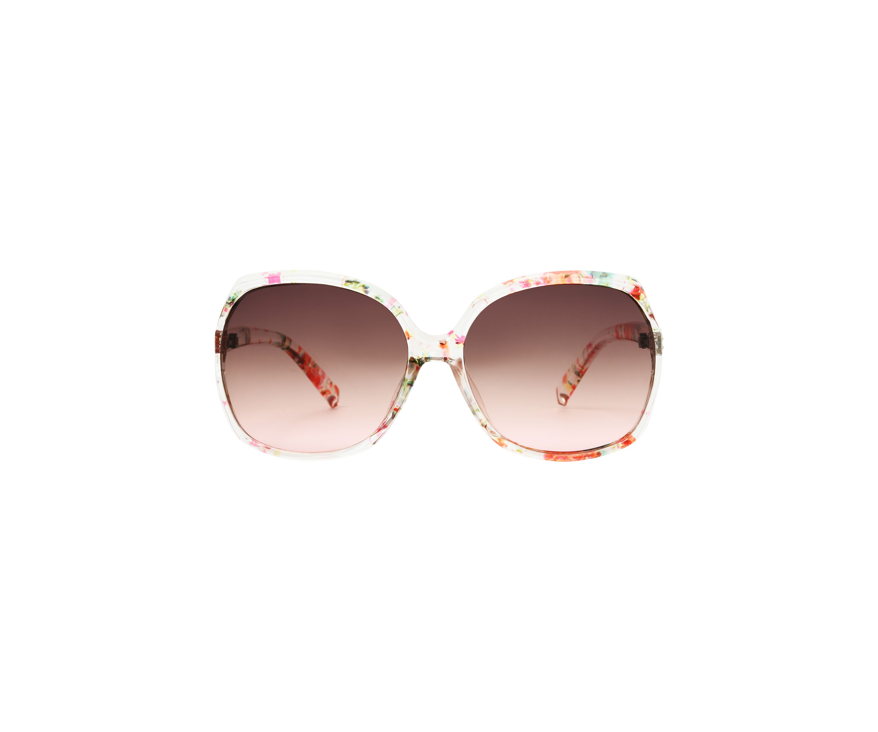 Floral Square Frame Sunglasses