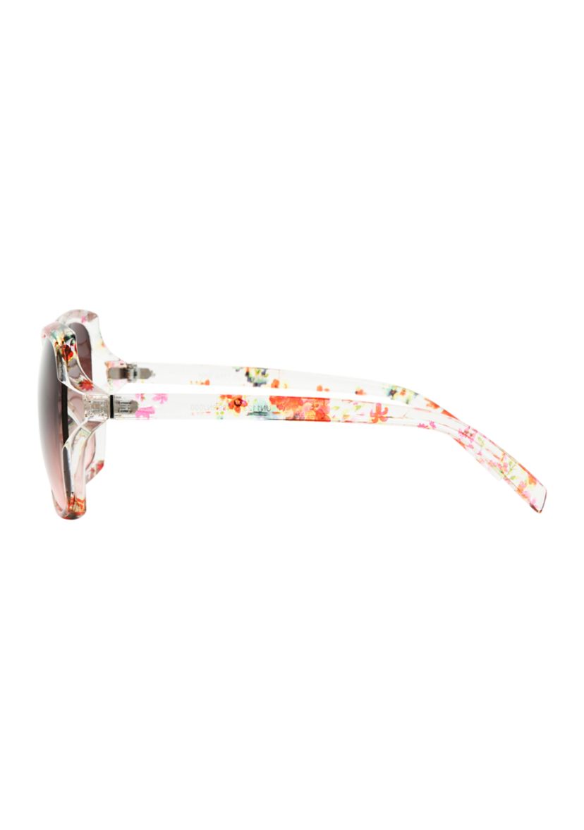 Floral Square Frame Sunglasses