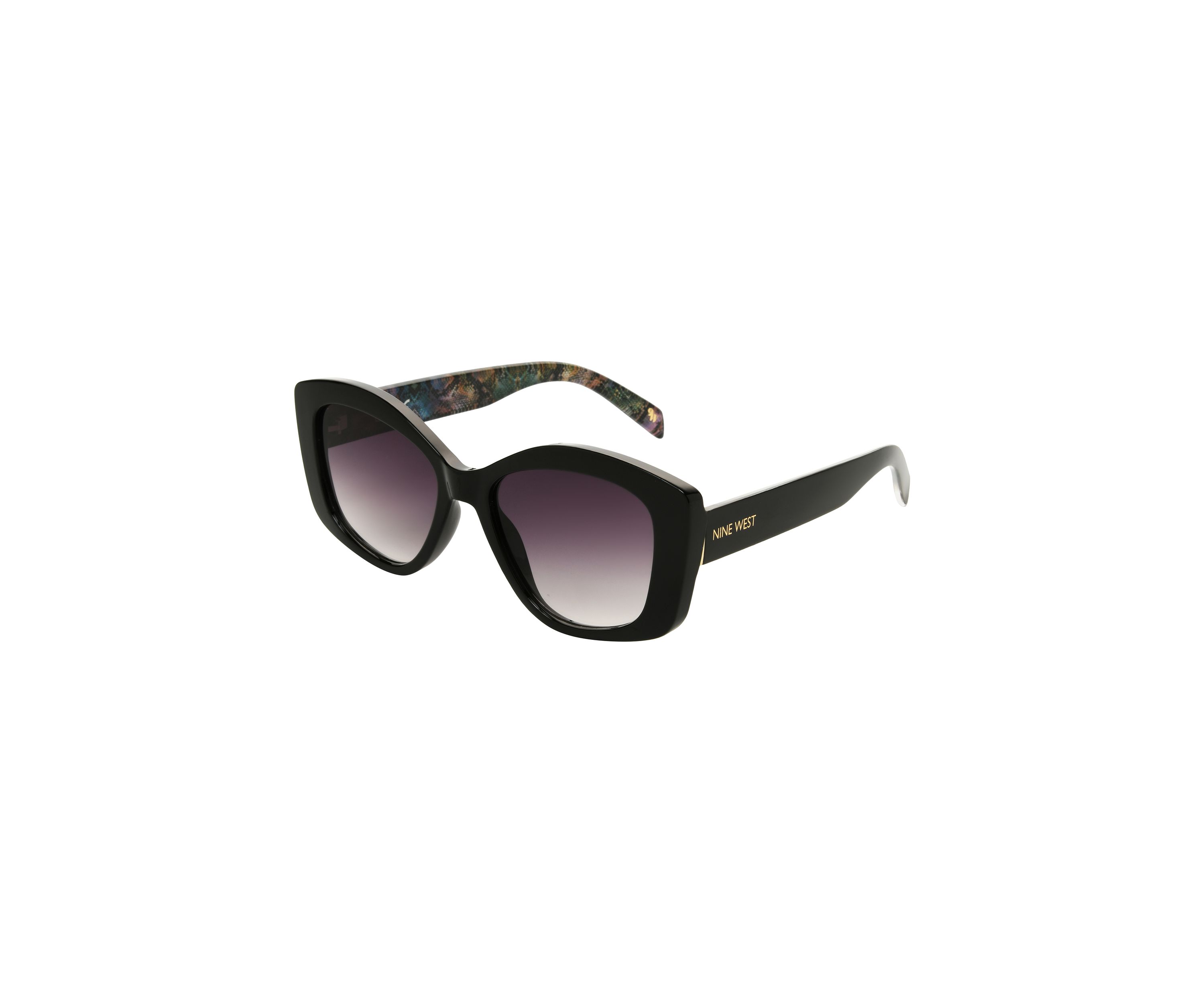 Bold Oval Frame Cat Eye Sunglasses