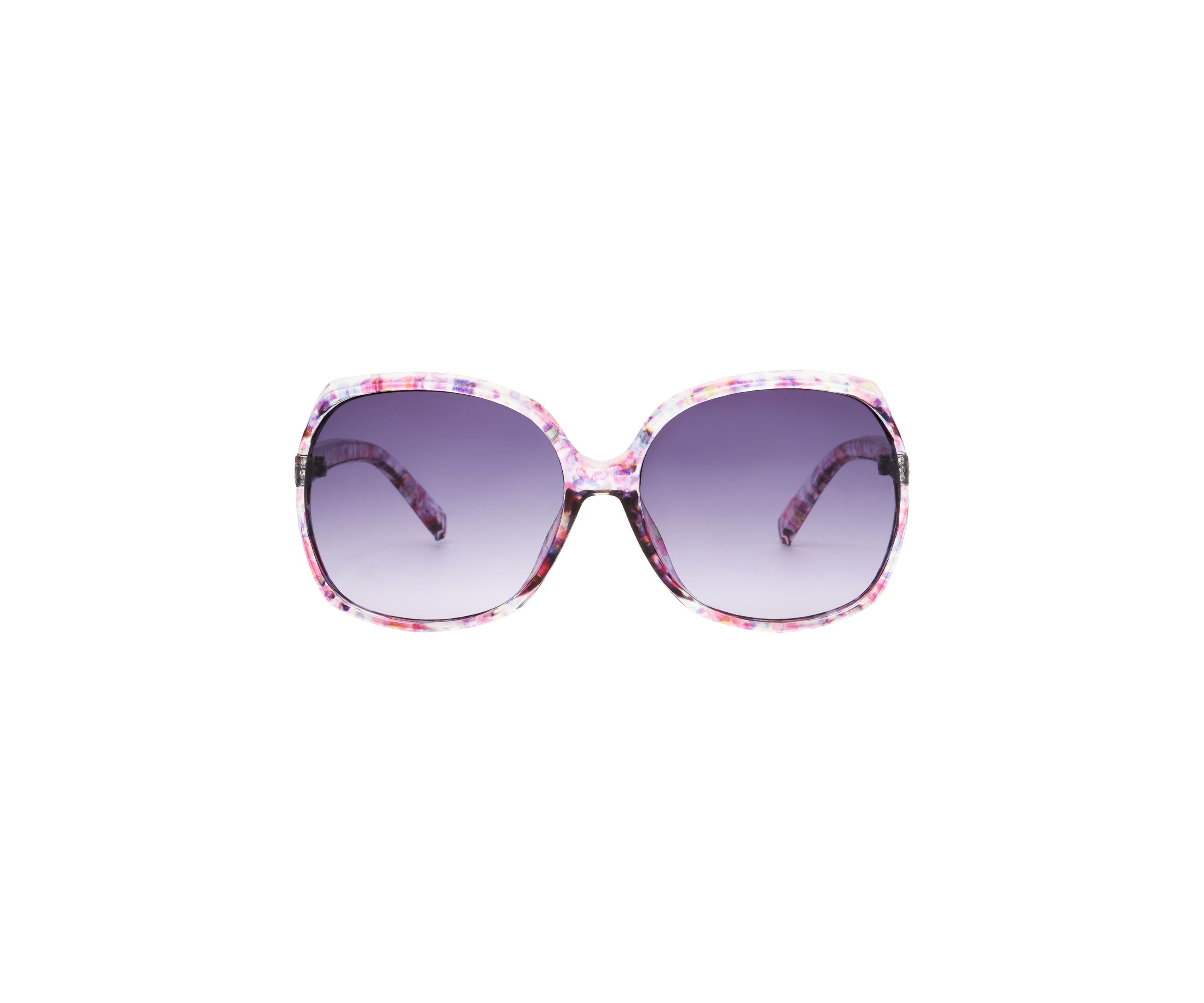 Floral Square Frame Sunglasses