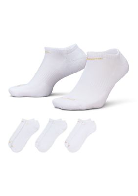 Nike Everyday Plus Cushion Training No-Show Socks - 3-Pack, Small