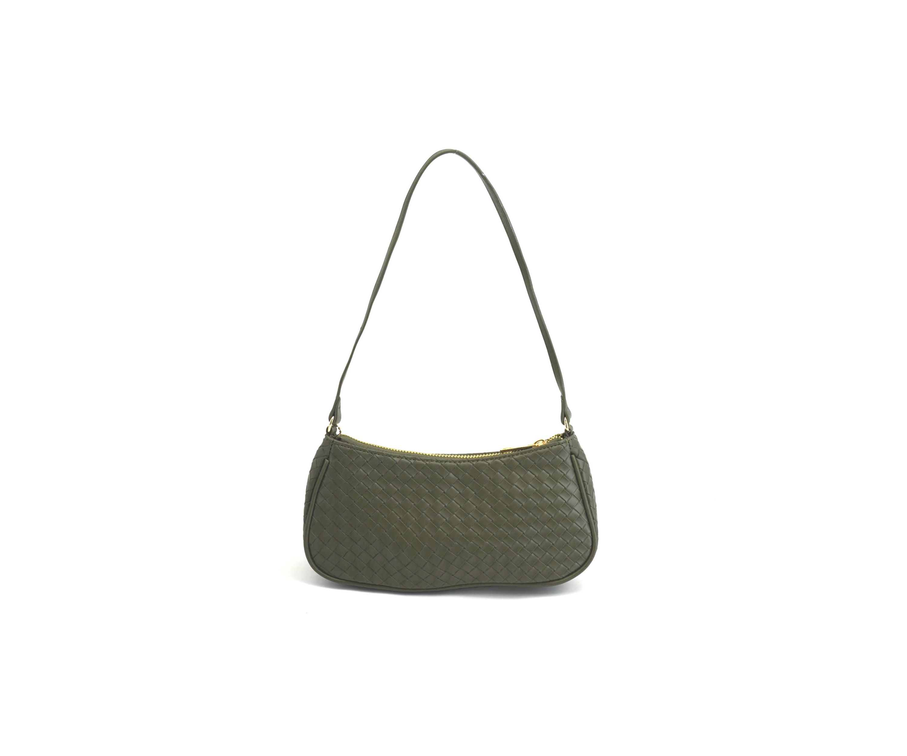 Ash Heart Tassel Woven Shoulder Bag