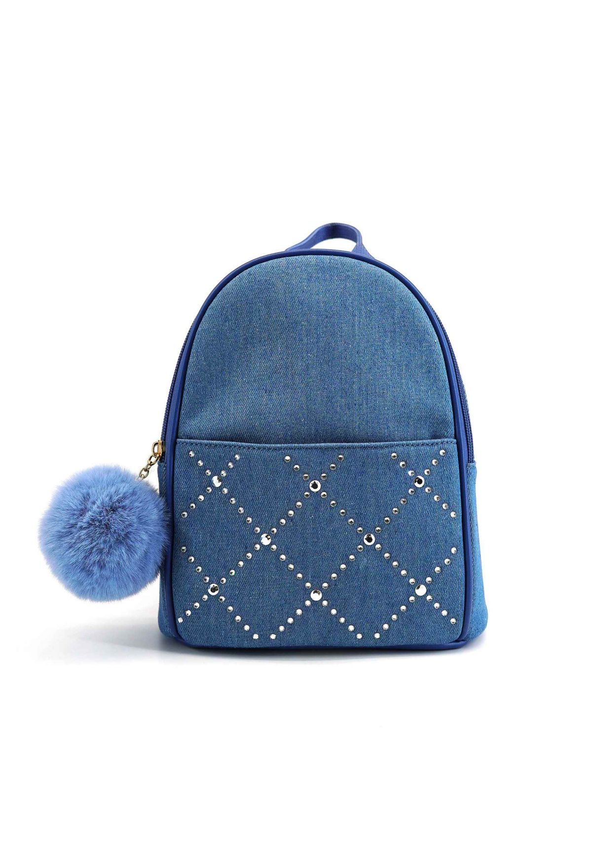 Kingston Denim Rhinestone Backpack