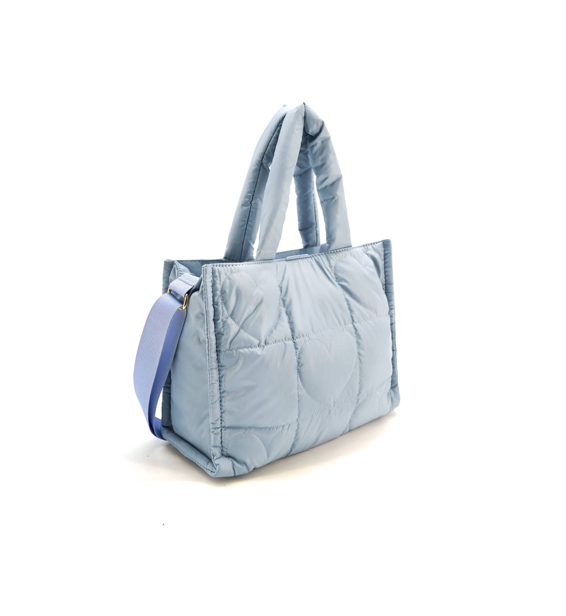 Kiara Quilted Heart Tote Bag
