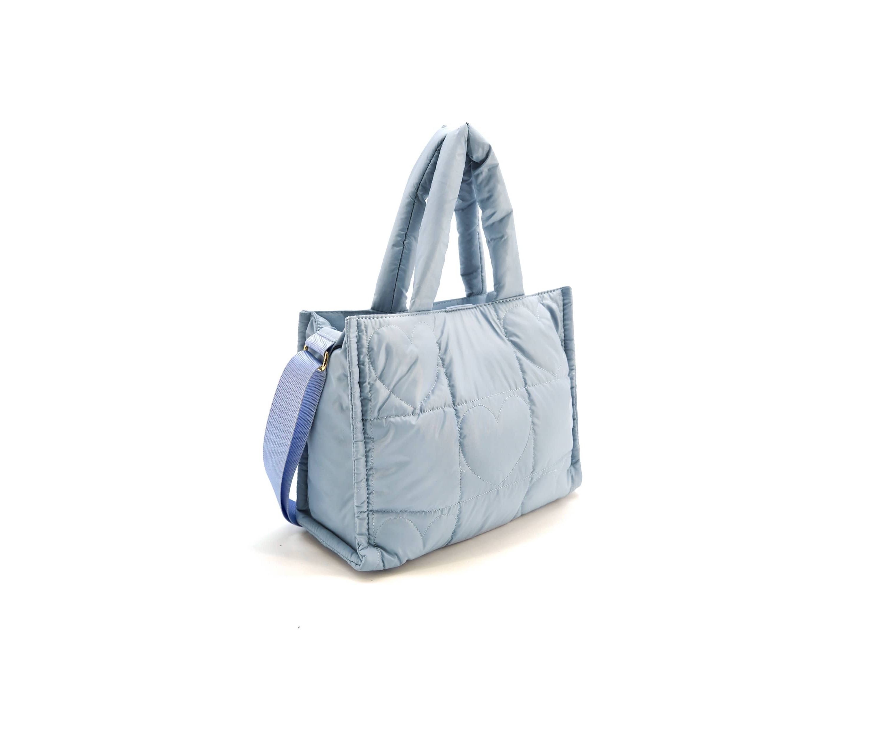 Kiara Quilted Heart Tote Bag