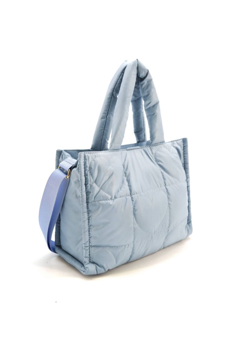 Kiara Quilted Heart Tote Bag