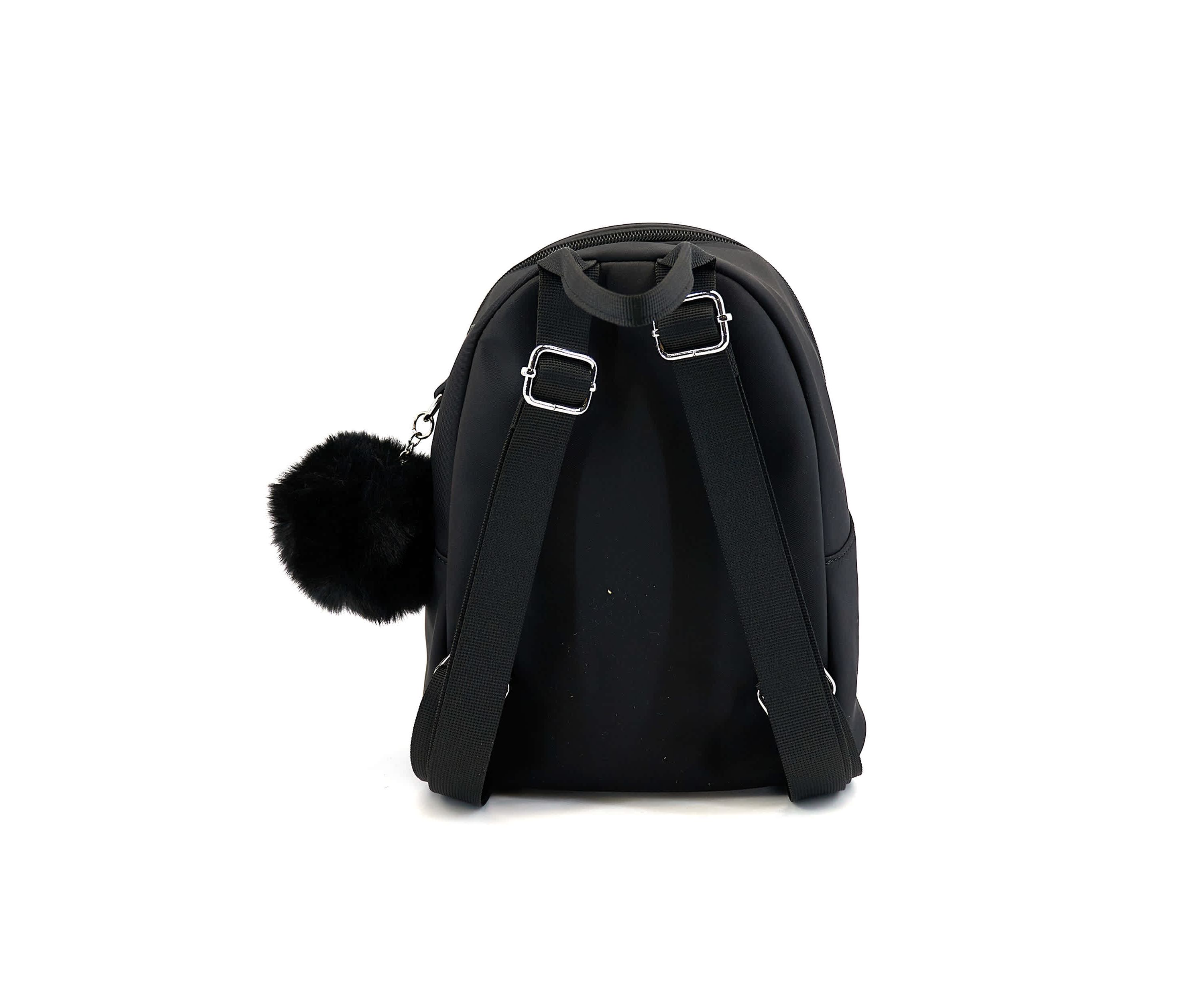 Jasper Rhinestone Pom Pom Backpack
