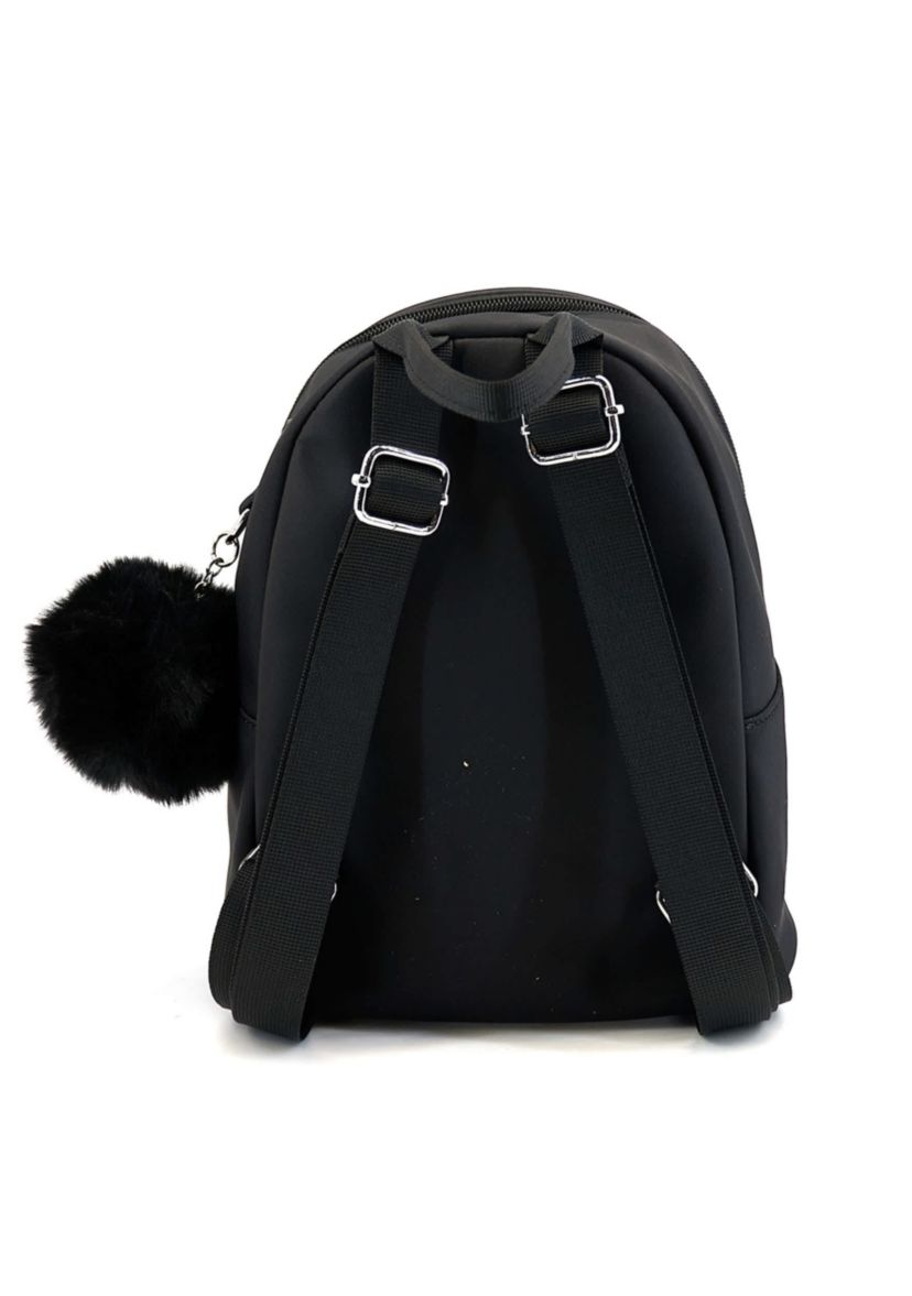 Jasper Rhinestone Pom Pom Backpack