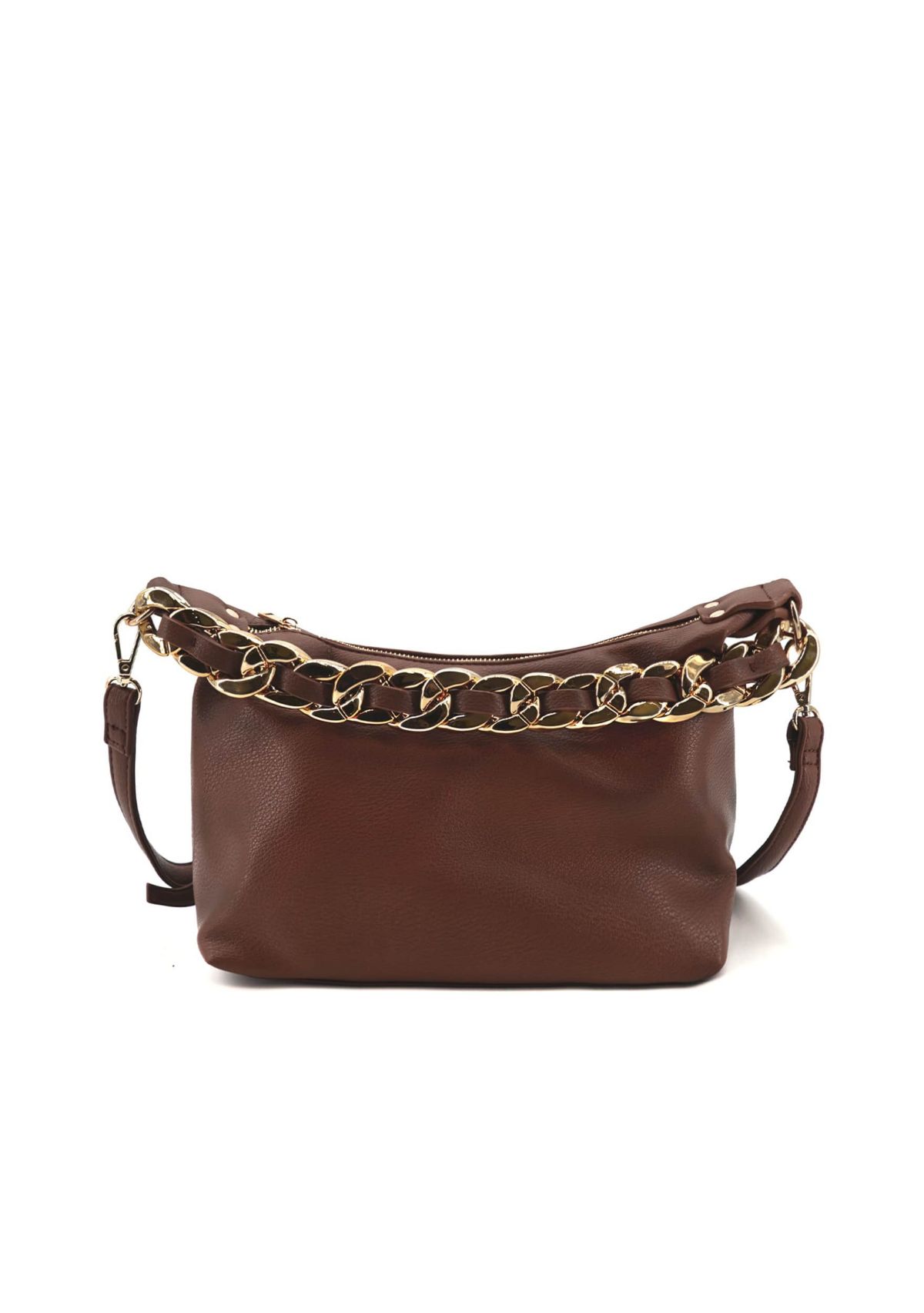 Penelope Braided Gold Chain Crossbody Bag