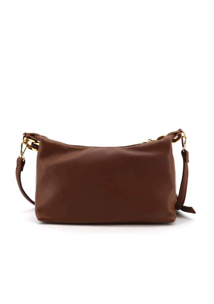 Penelope Braided Gold Chain Crossbody Bag