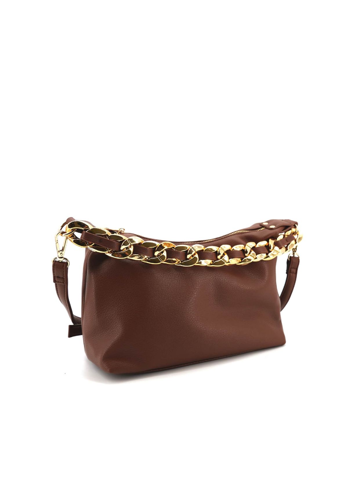 Penelope Braided Gold Chain Crossbody Bag