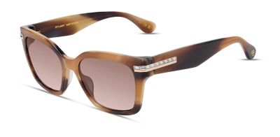 Stuart Weitzman Women's Havana Brown Square frame Sunglasses