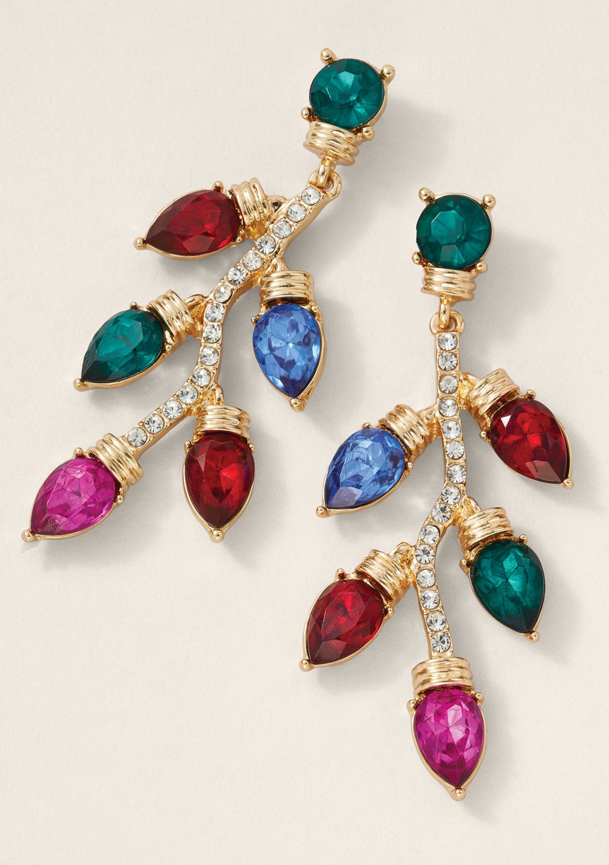 Sewing Down South x Crown & Ivy™ String Light Linear Earrings