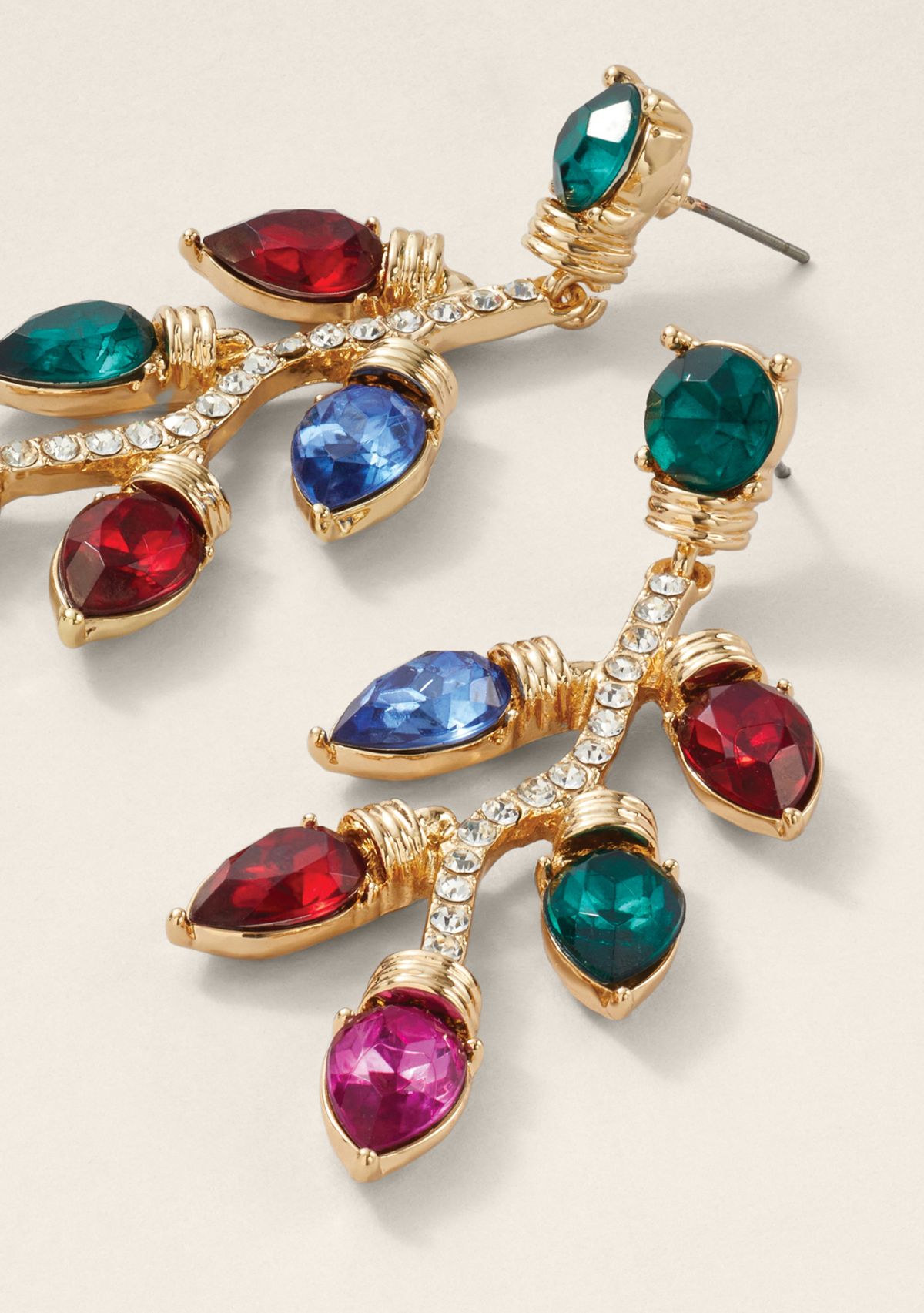 Sewing Down South x Crown & Ivy™ String Light Linear Earrings