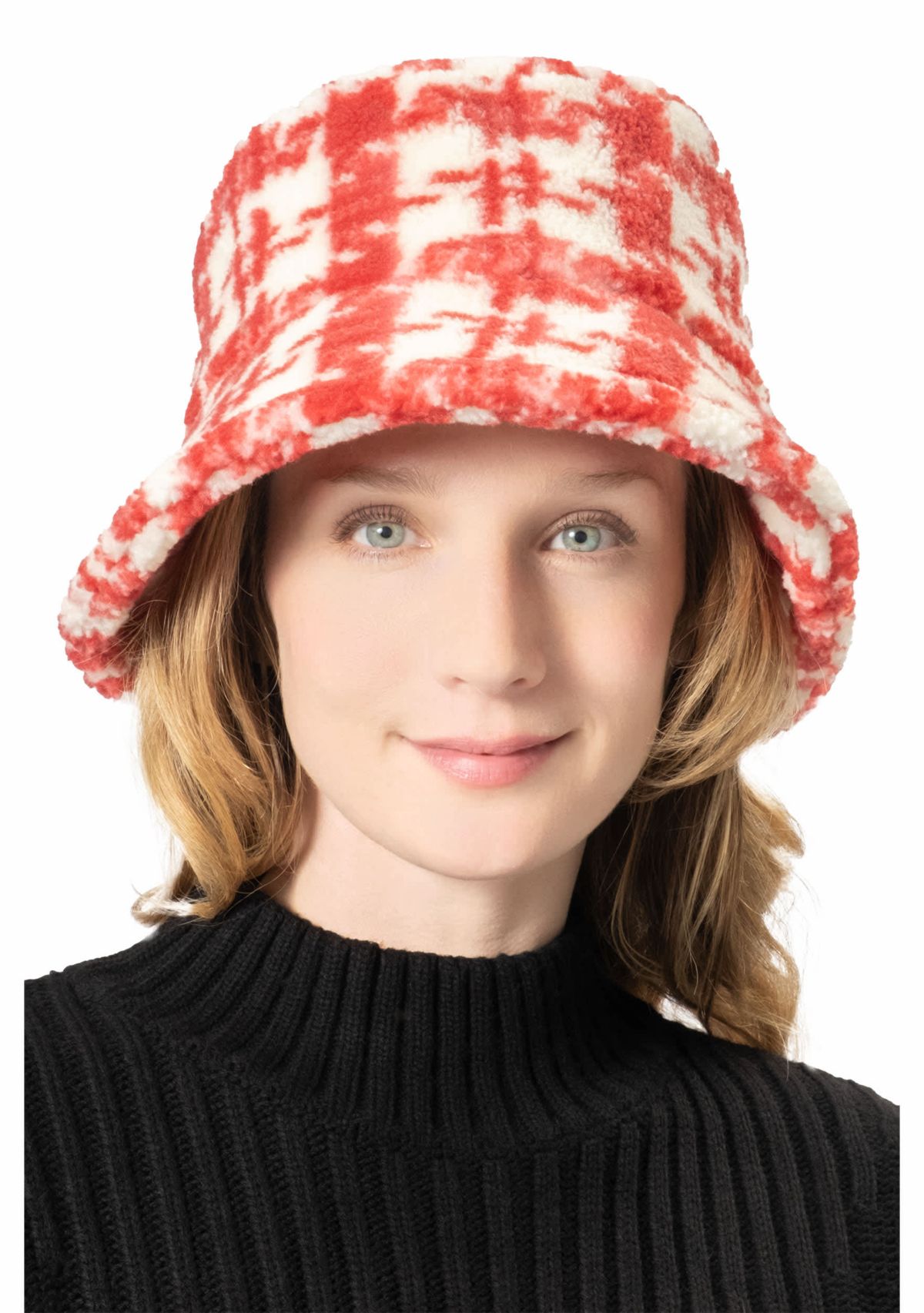 PLAID SHERPA BUCKET